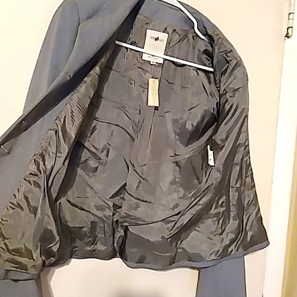 NWT Vertigo Paris Vintage Grey Suit Jacket Blazer - Picture 4 of 7